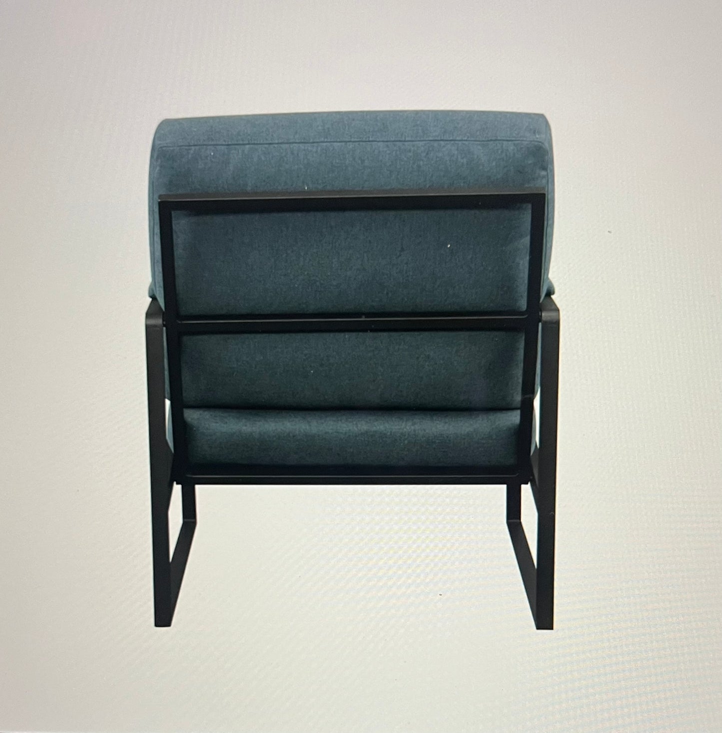 Contemporary Square Metal Frame Accent Chair - Local Pick Up Only