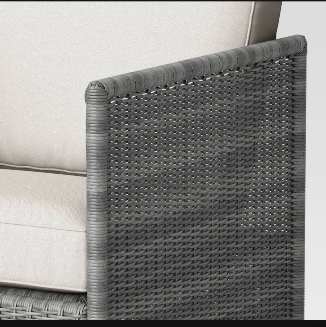 Monroe 2pk Motion Wicker Patio Club Chairs - Gray - Threshold - Local Pick Up Only