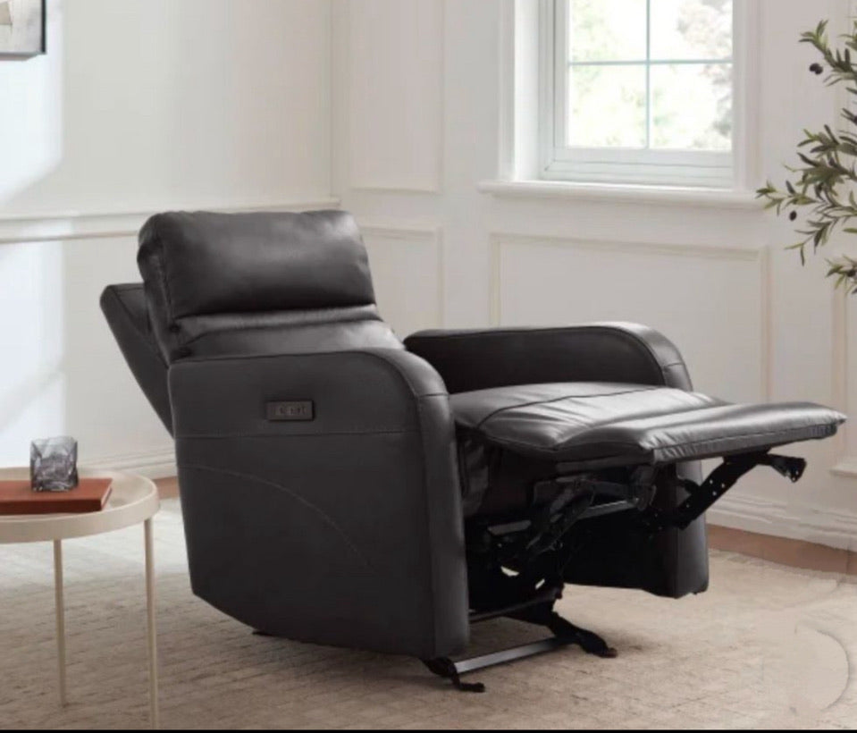 Aldryn Leather Power Glider Recliner - Local Pick Up Only