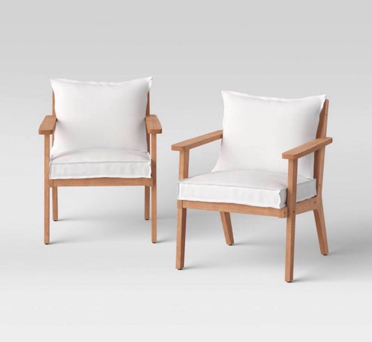 Payson 2pk Small Space Patio Chairs, Outdoor Furniture- Threshold designed with Studio McGee - Local Pick Up Only