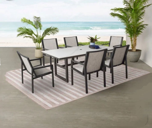 Agio Trinity 7-piece Sling Dining Set - Local Pick Up Only