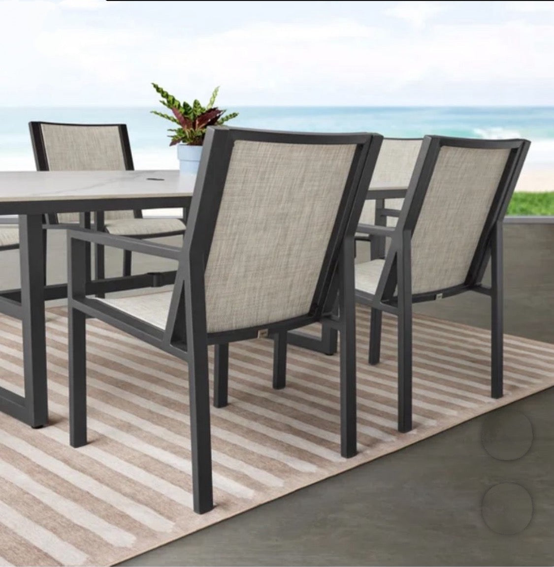 Agio Trinity 7-piece Sling Dining Set - Local Pick Up Only