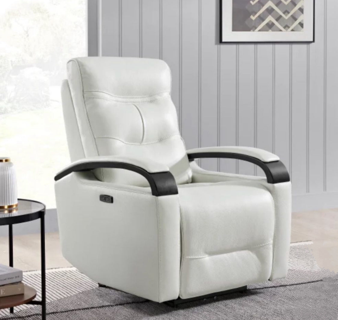 Canmore Leather Power Recliner with Power Headrest - Local Pick Up Only