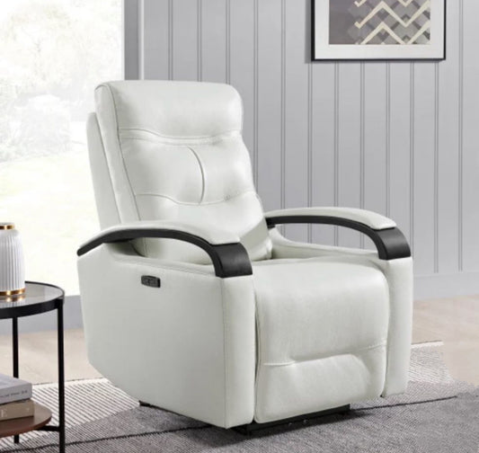 Canmore Leather Power Recliner with Power Headrest - Local Pick Up Only